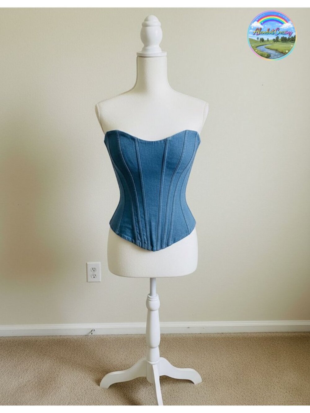 Satin Overbust Corset Top Lace Up 15 Steel Boned Shapewear
